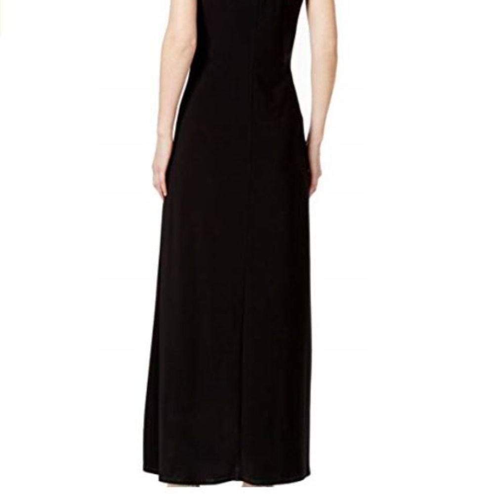 MSK Medium Ruffle Halter Rhinestone Gown - Picture 5 of 5
